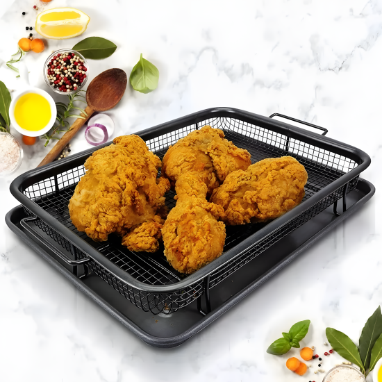 Oven Air Fryer Tray with Basket Small
